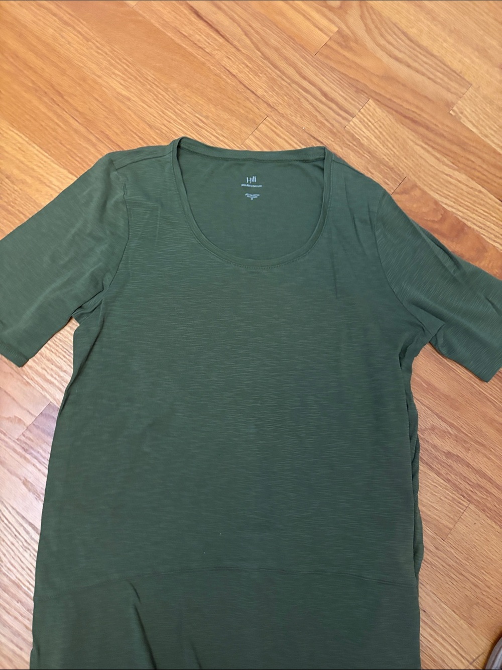 Classic Green J Jill Crew Neck Tee